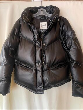 SAM BLACK PUFFER jacket